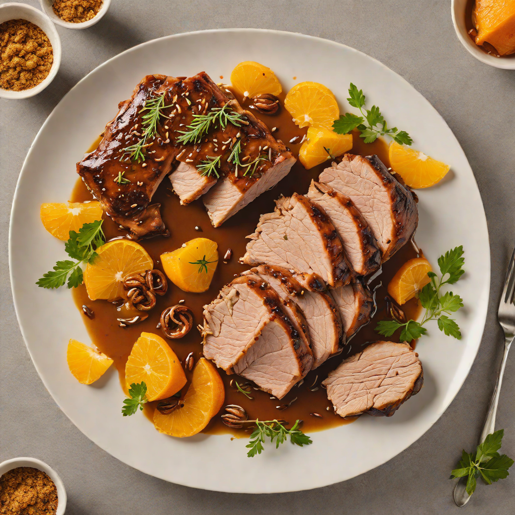 Slow-Cooked Pork with Spanish Orange and Cumin Glaze