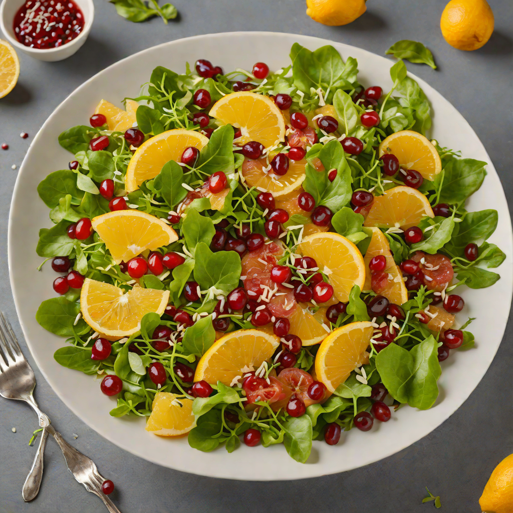 Glowing Citrus and Bearberry Seed Salad with Alpha Arbutin Dressing