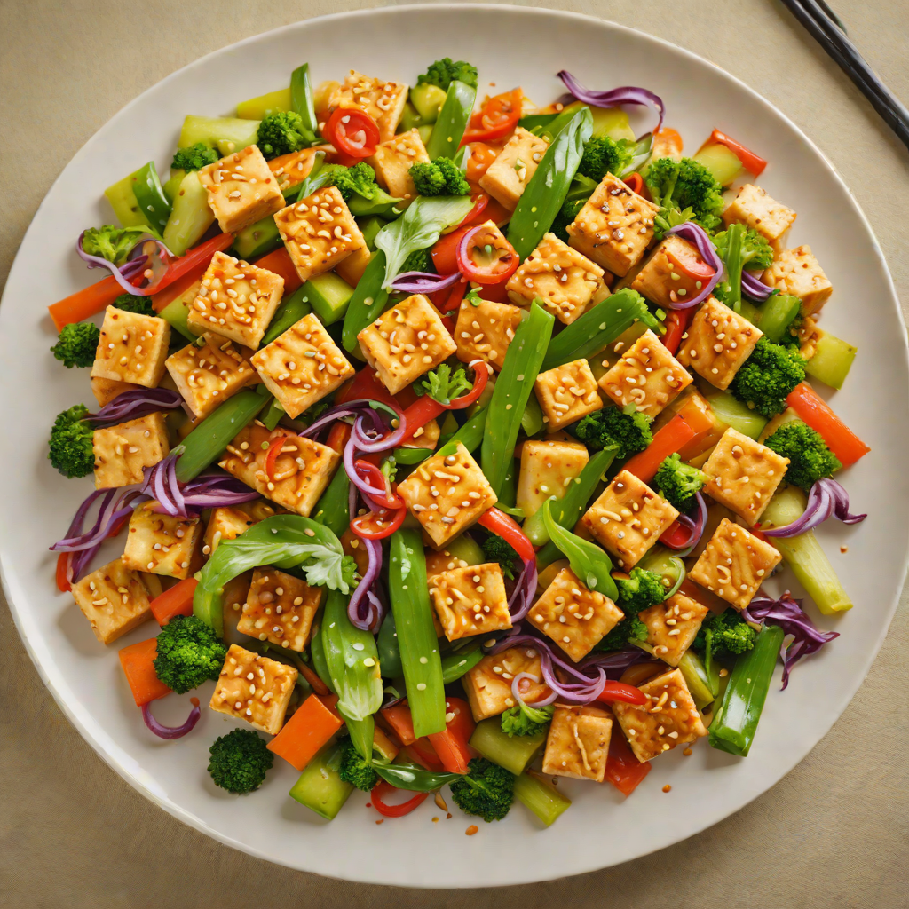 Stir-Fried Tofu and Vegetables with Chinese Five-Spice