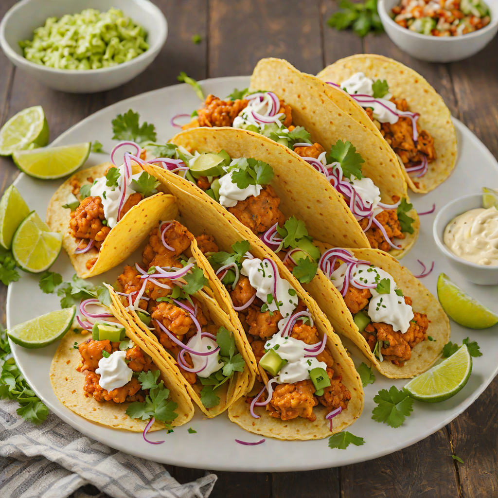 Buffalo-Style Spiced Beer-Battered Fish Tacos
