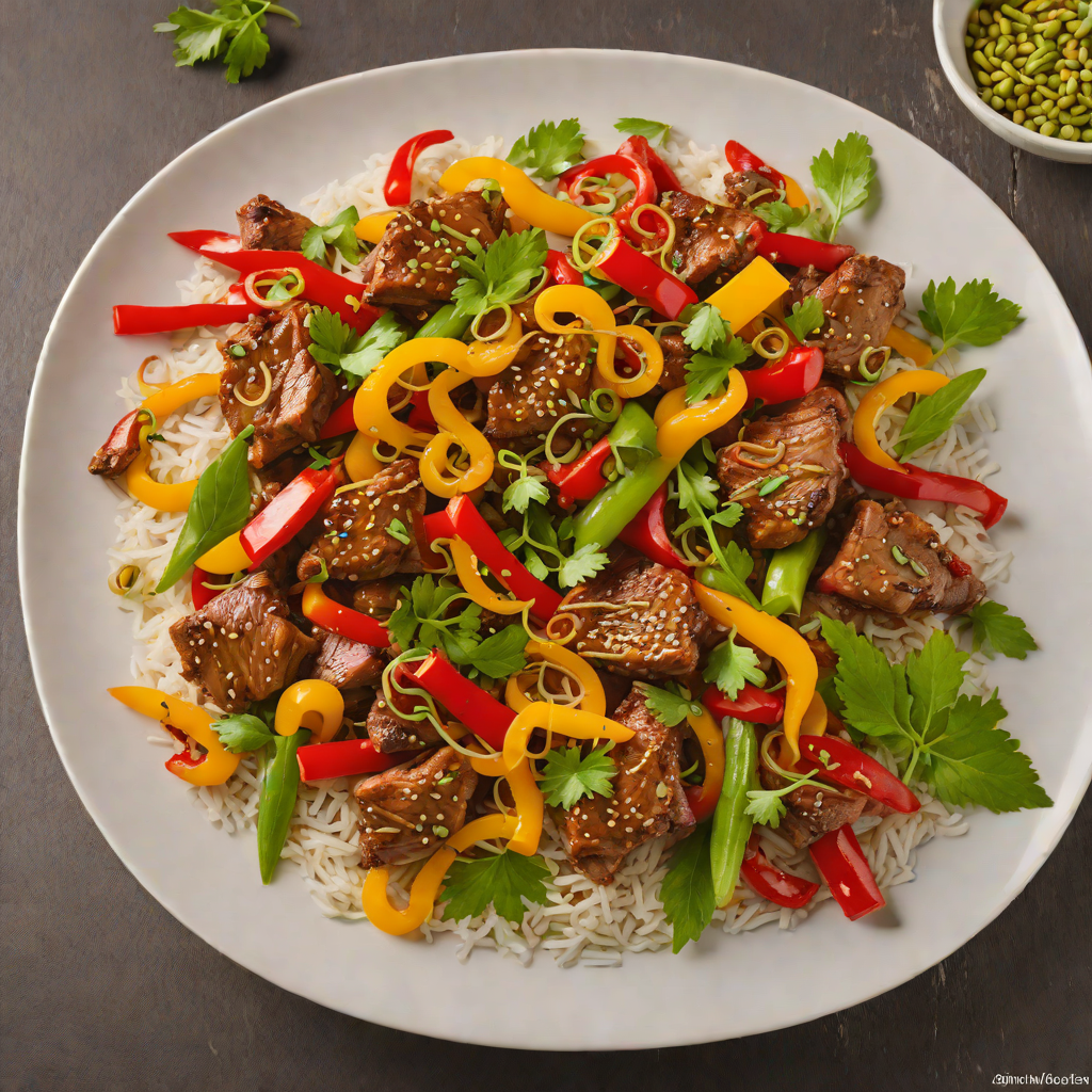 Quick Stir-Fried Lemongrass Pork with Bell Peppers