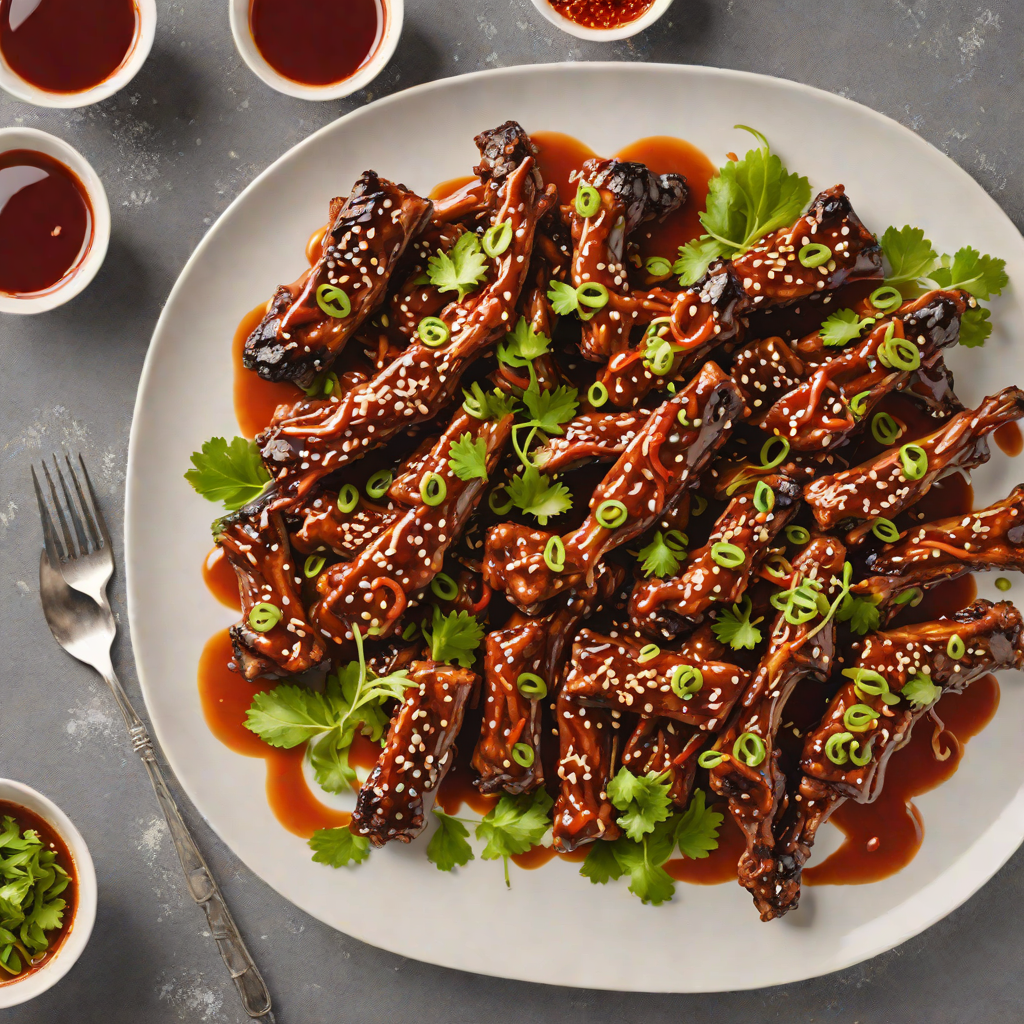 Stir-Fried Back Riblets with Korean Gochujang Glaze