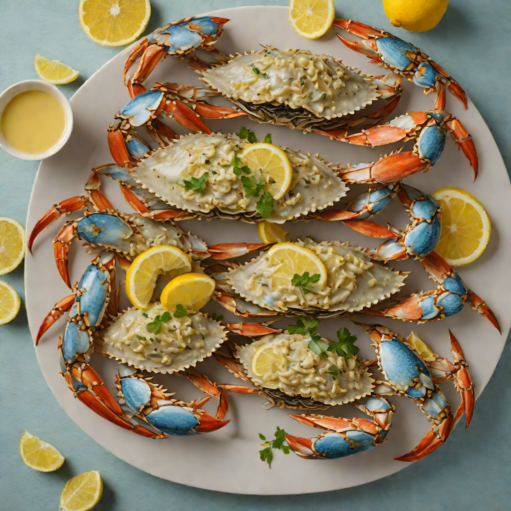 Steamed Blue Crab with Old Bay and Lemon Butter