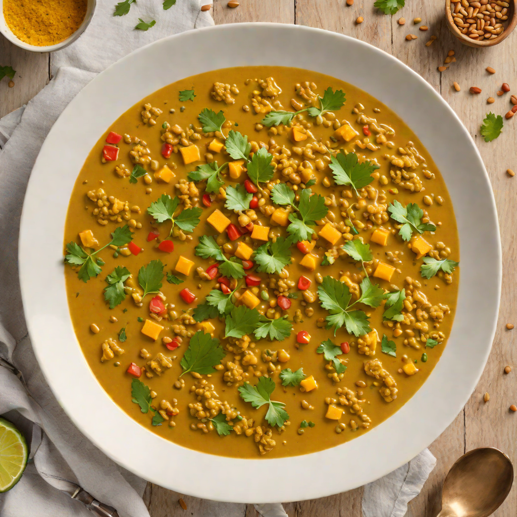 Turmeric-Spiced Lentil Curry with Coconut Milk