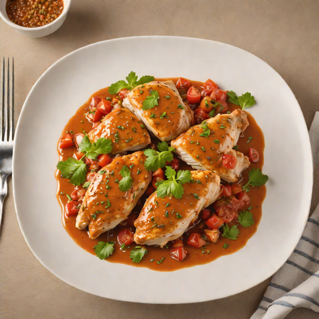 Pan-Seared Chicken with Spiced Regional Tomato Gravy