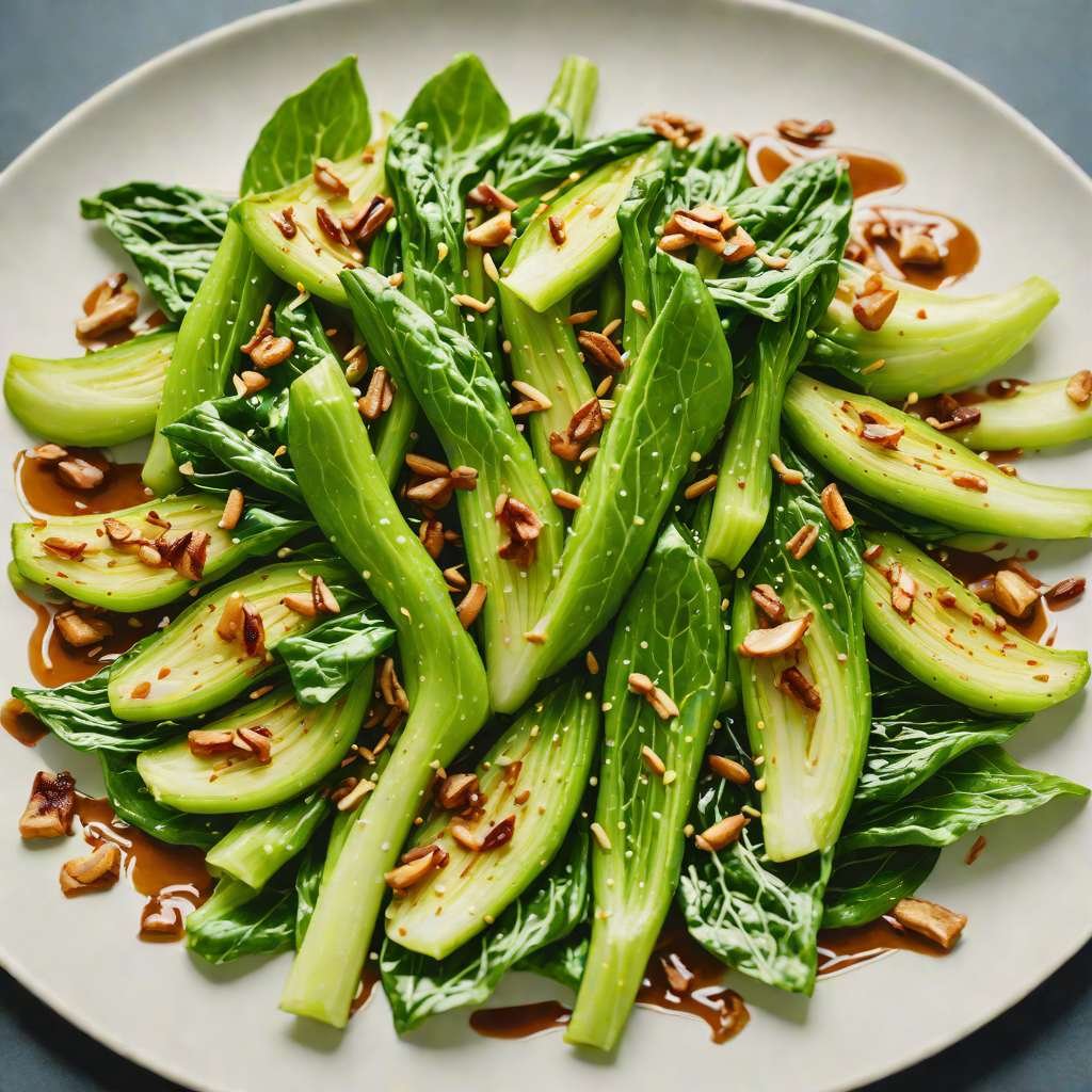 Wok-Seared Bok Choy with Garlic and Soy Glaze