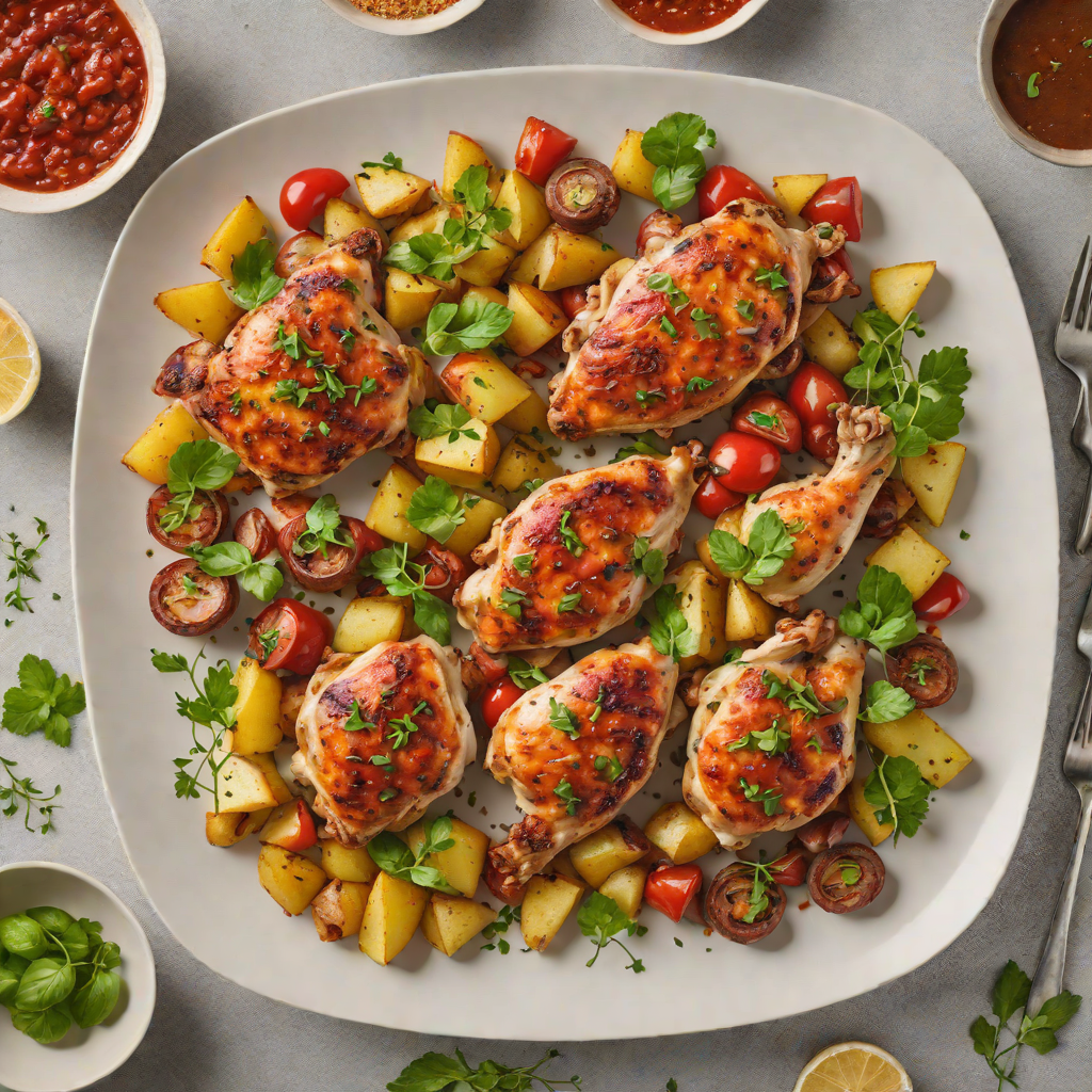 Sheet Pan Spanish-Style Chicken with Paprika and Potatoes