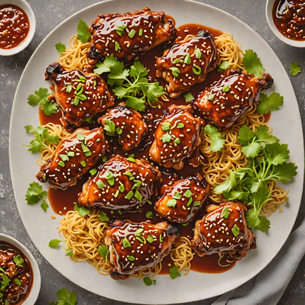 Sheet Pan Korean BBQ Chicken Thighs with Gochujang Glaze