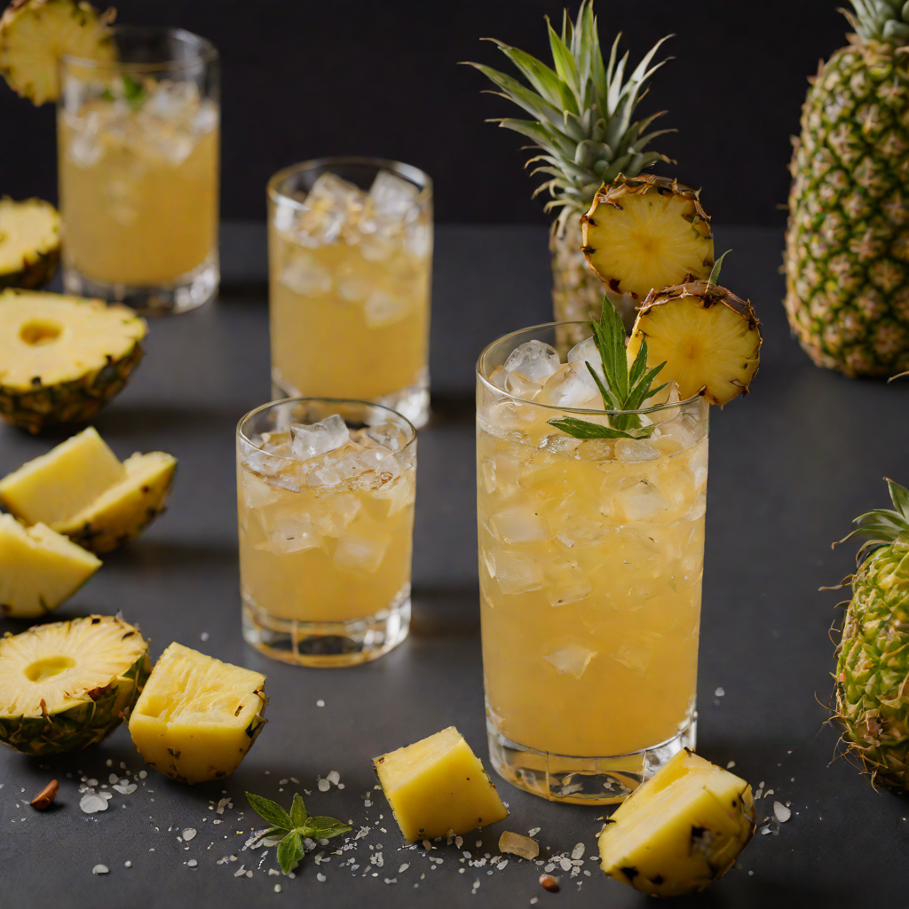 Equal Parts Spiced Rum and Pineapple Cooler