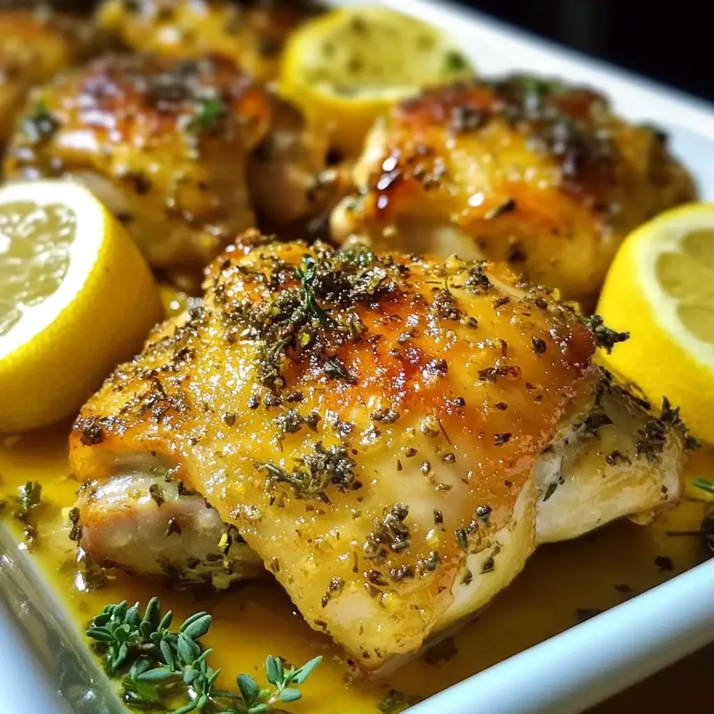 Lemon-Herb Baked Chicken Thighs