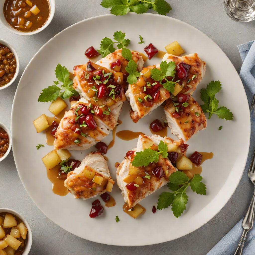 Pan-Seared Chicken with Oz-Inspired Spiced Apple Chutney