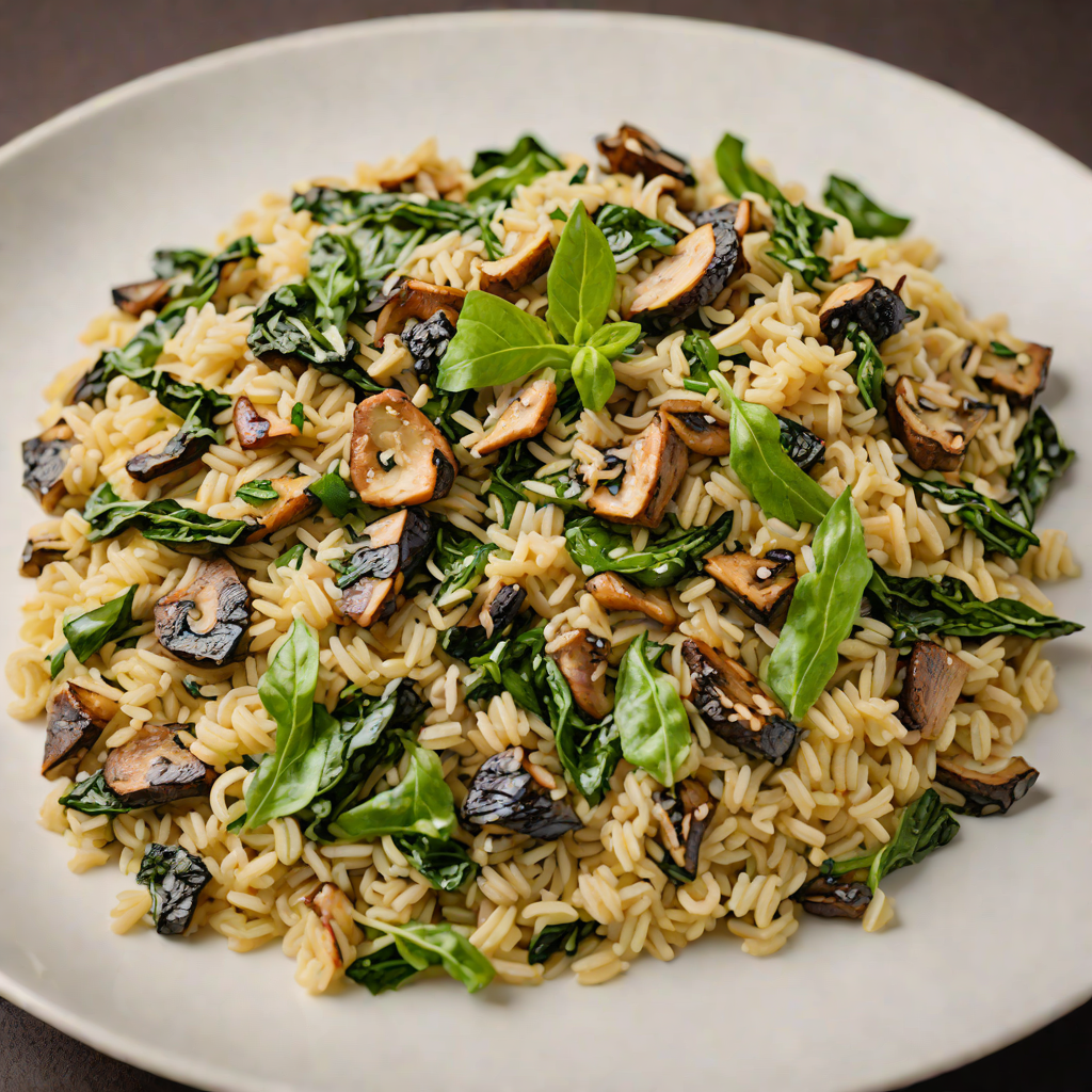 Sautéed Wild Mushroom and Swiss Chard Risotto