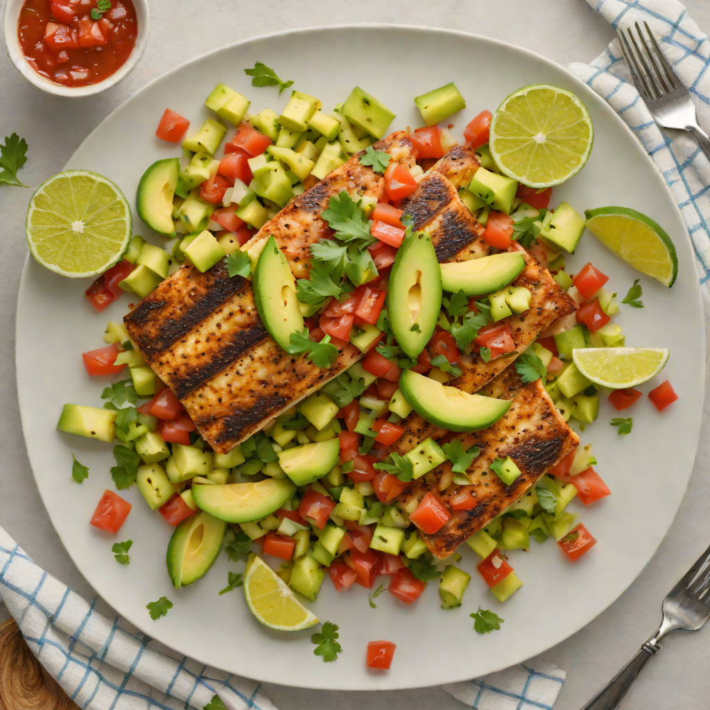 Pan-Seared Tilapia with Tomato and Avocado Salsa
