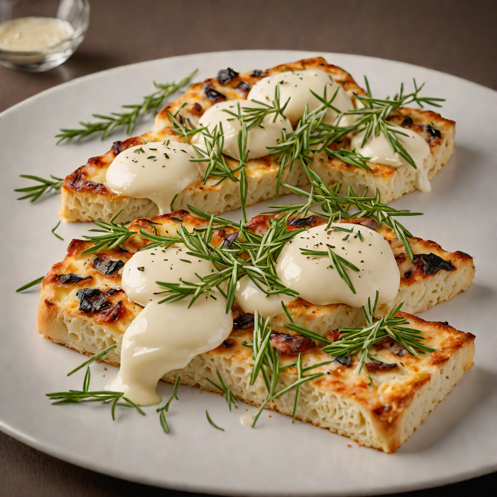Wood-Fired Focaccia with Fresh Mozzarella and Rosemary