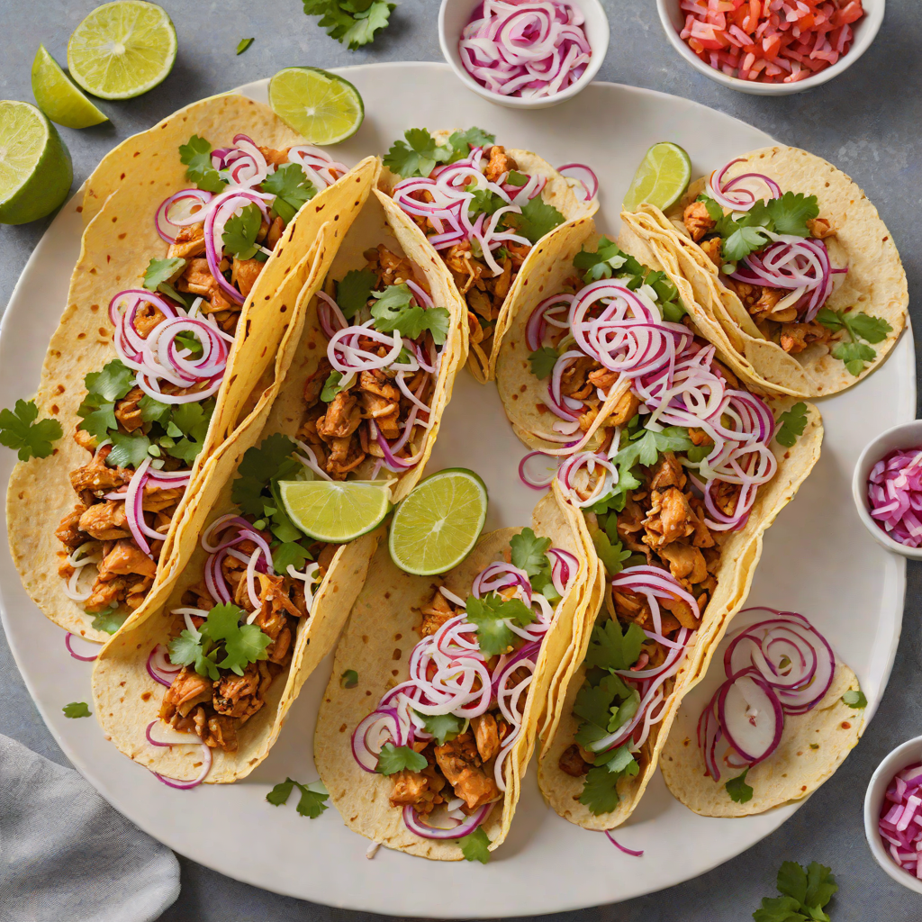 Street-Style Chicken Tacos with Pickled Red Onion