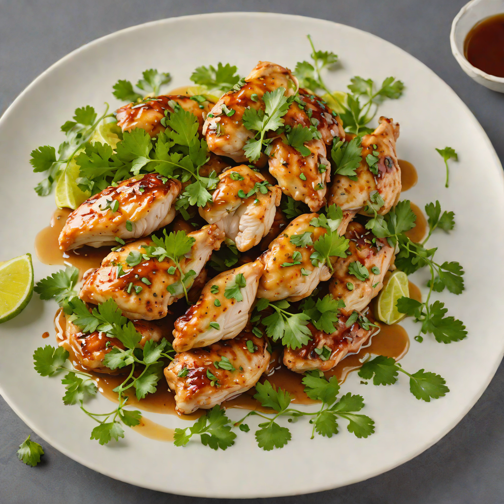 Sautéed Chicken with Honey-Lime Glaze and Fresh Cilantro