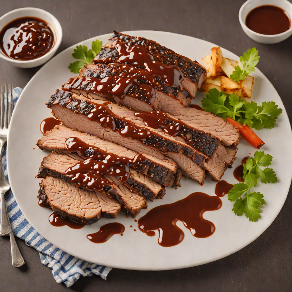 Slow-Smoked Brisket with Texas-Style BBQ Sauce