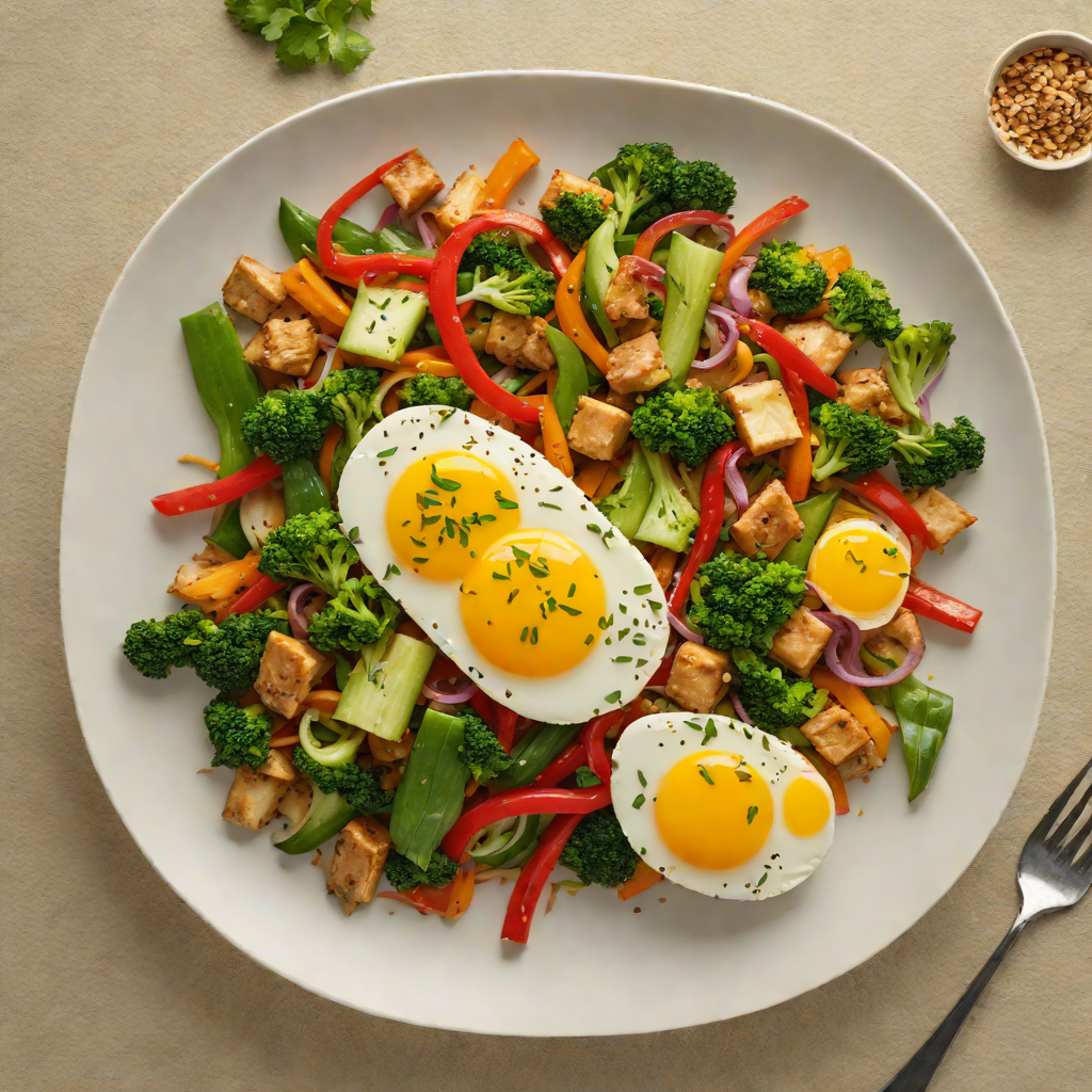 Carbon-Neutral Egg and Vegetable Stir Fry with Ginger