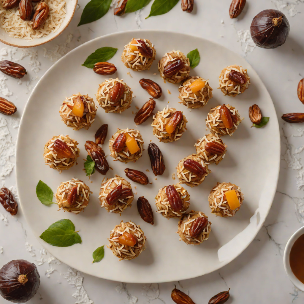 No-Bake Tropical Energy Bites with Dates and Coconut