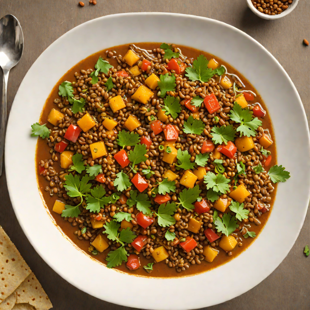 Ethiopian-Inspired Spiced Vegetable Stew with Berbere and Lentils