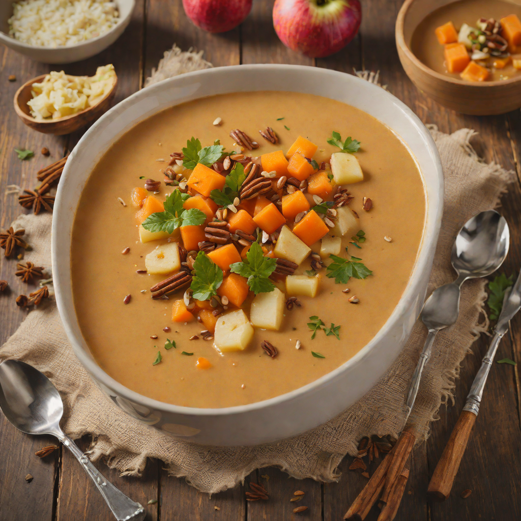 Cinnamon-Spiced Apple and Carrot Soup