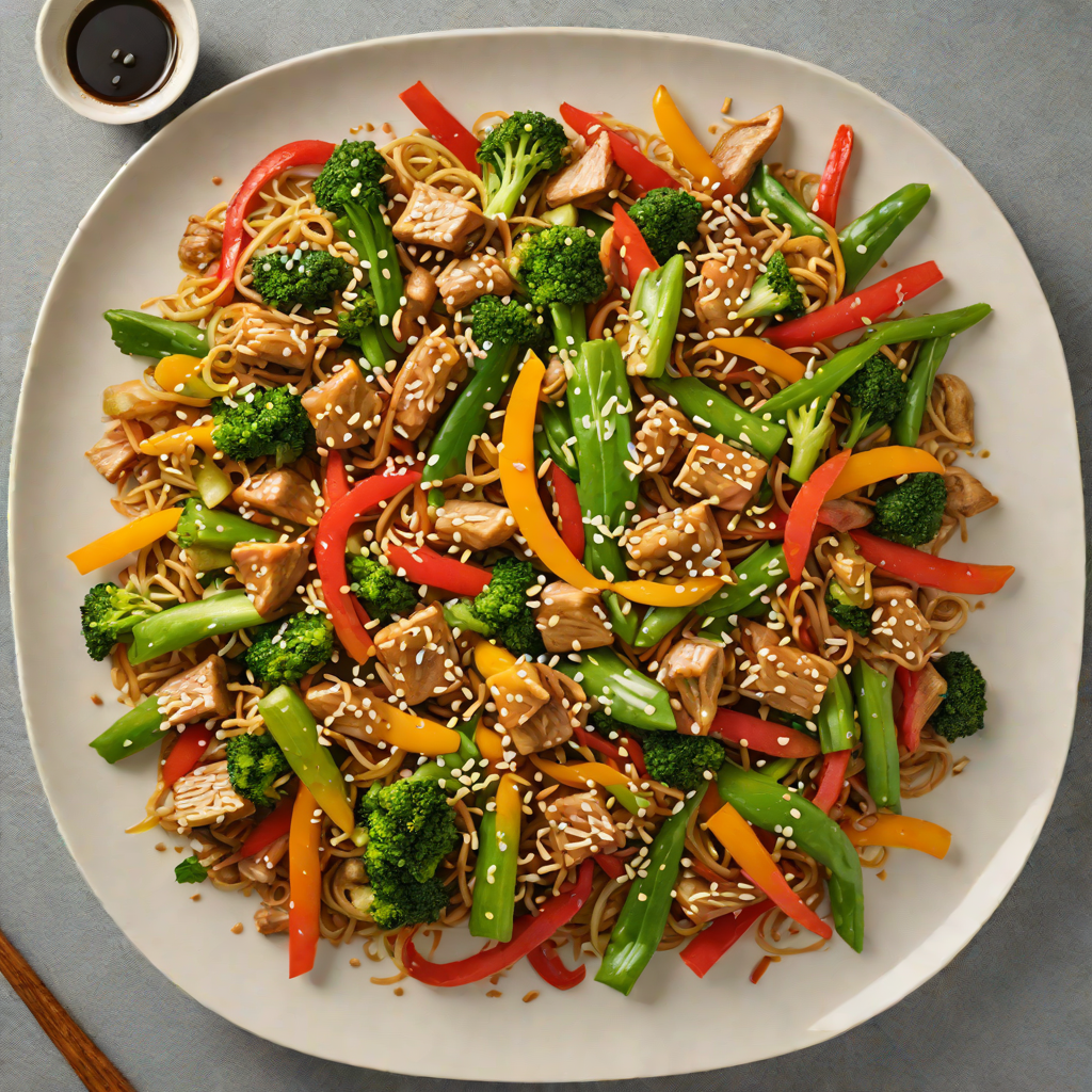 Hidden Vegetable Stir-Fry with Sesame-Ginger Sauce