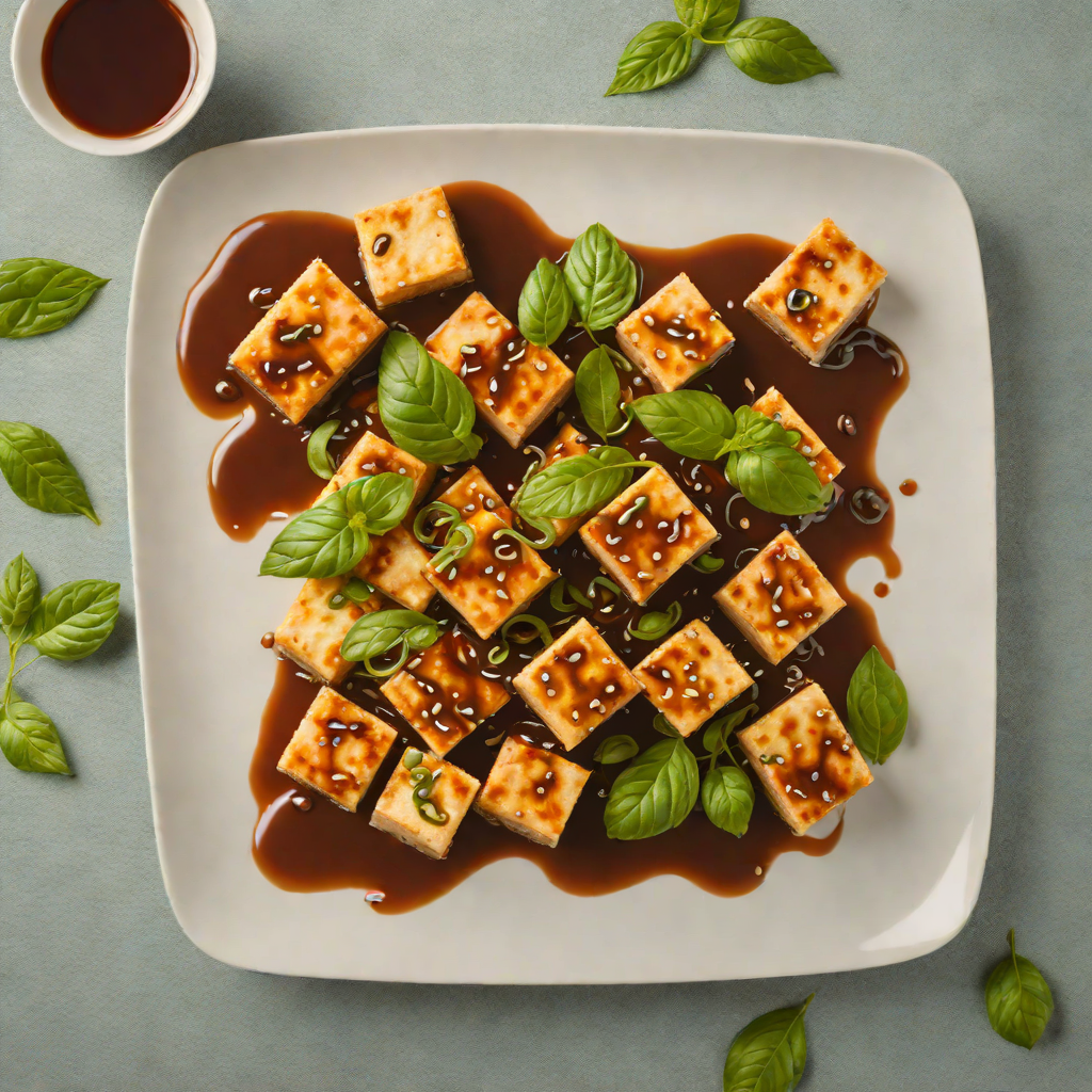 Stir-Fried Tofu with Vietnamese Caramel Sauce and Basil