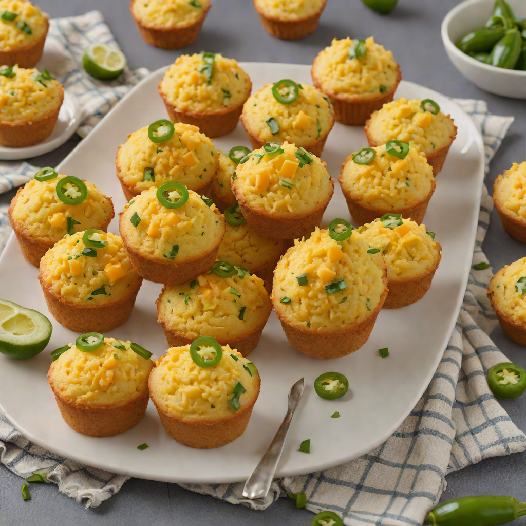 Savory Cornbread Muffins with Jalapeño and Cheddar