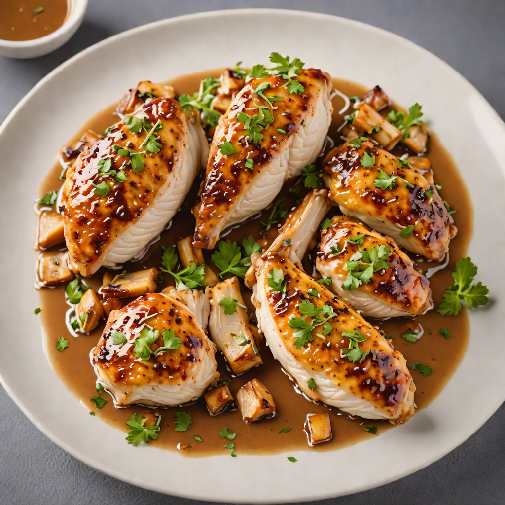 Pan-Seared Chicken with Garlic Starlink Sauce