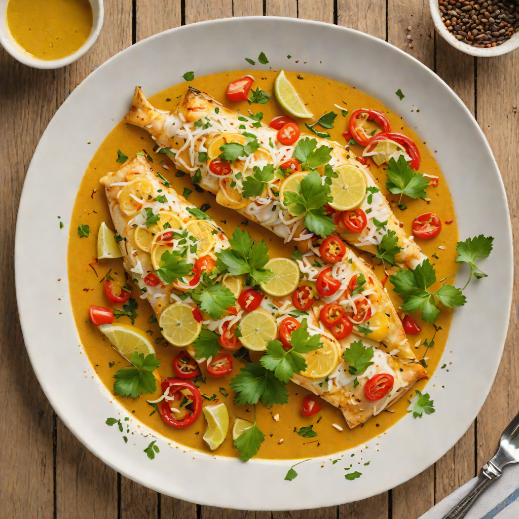 Baked Moqueca-Style Fish with Coconut and Dendê Oil