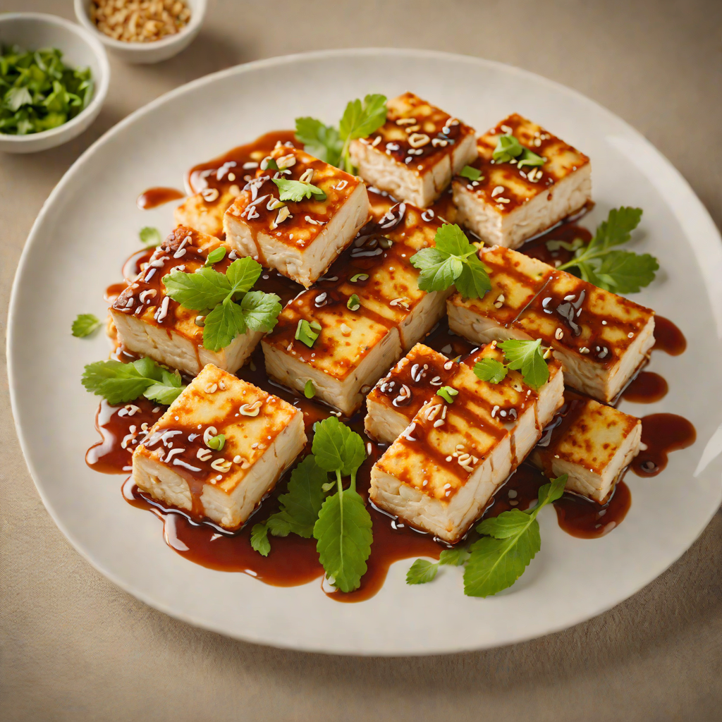 Pan-Seared Tofu with Spicy Ginger Soy Glaze