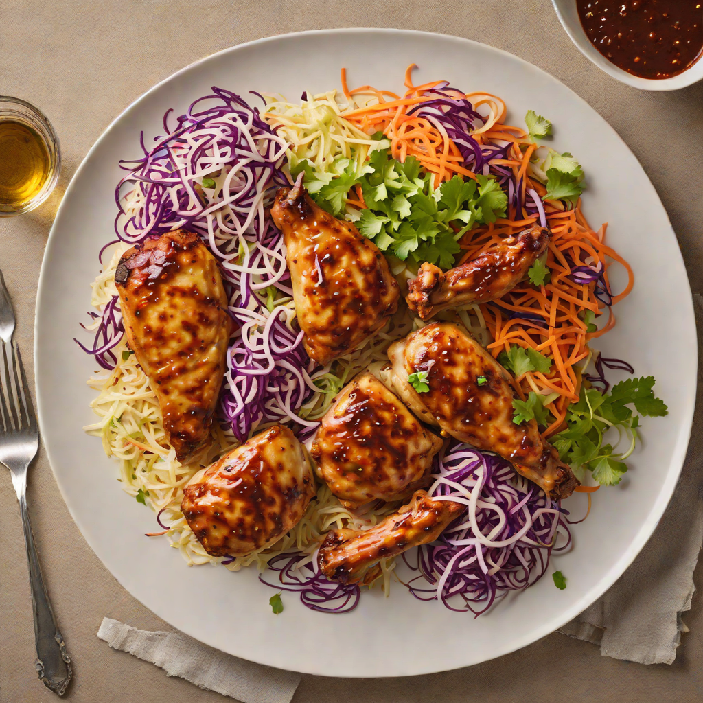 Smoked Paprika Barbecue Chicken with Tangy Slaw