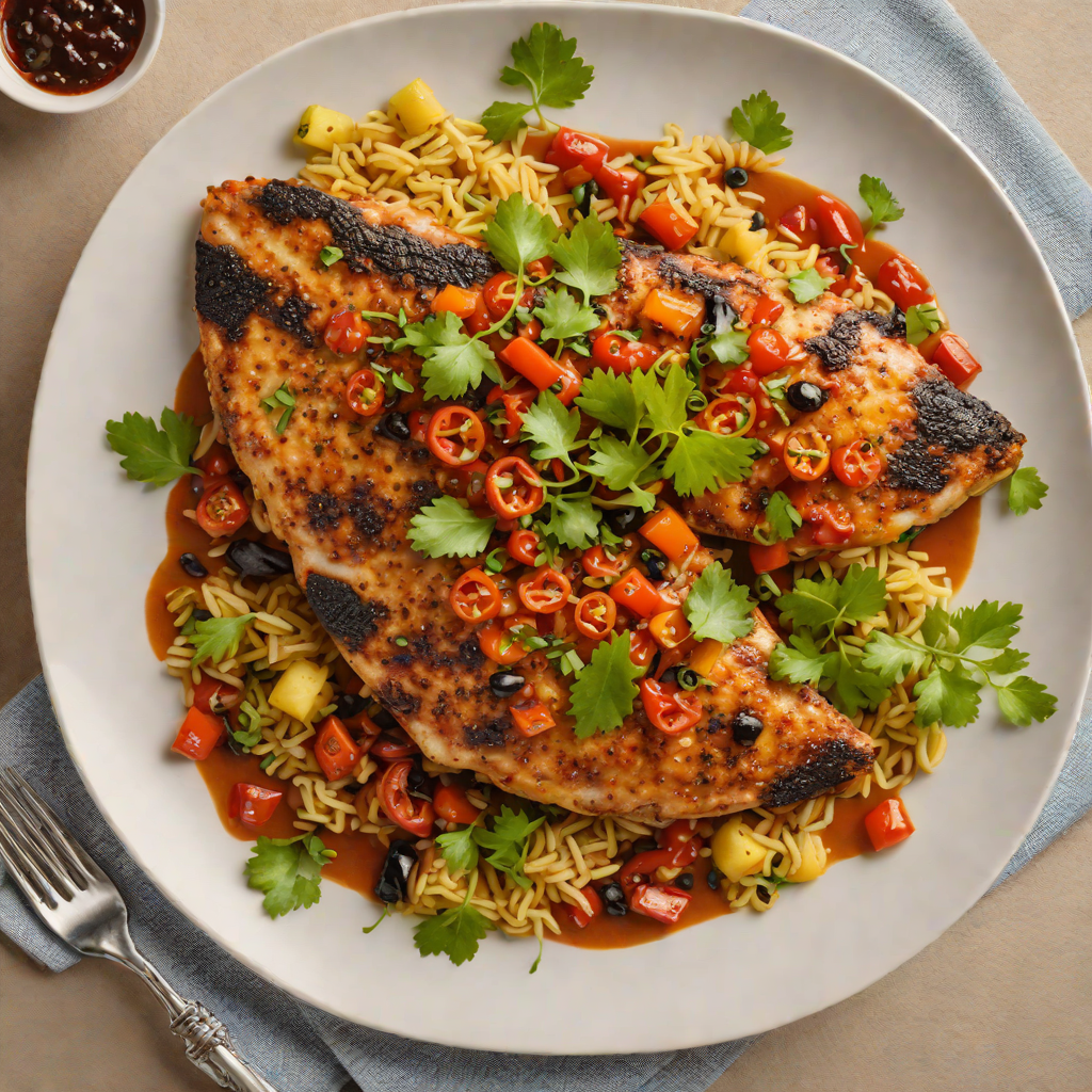 Pan-Fried Tilapia with Spicy Ghanaian Pepper Sauce