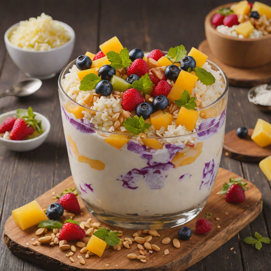 Chilled Halo-Halo with Sweetened Beans and Fruits