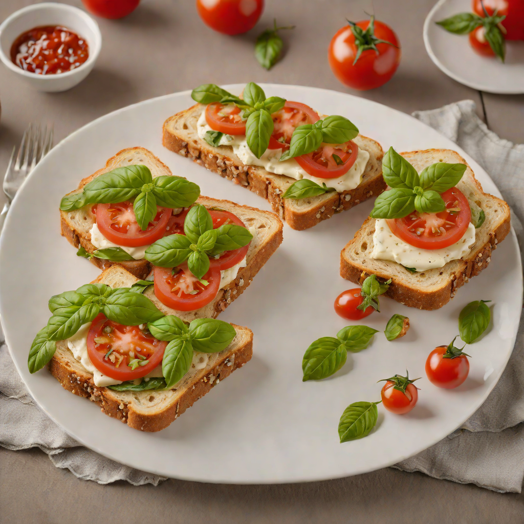 No-Cook Classic Tomato Basil Sandwich