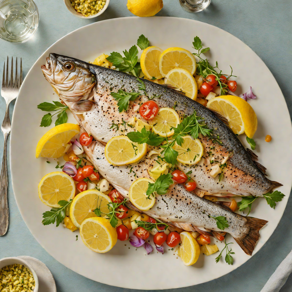 Grilled Colorado Rainbow Trout with Lemon-Herb Butter