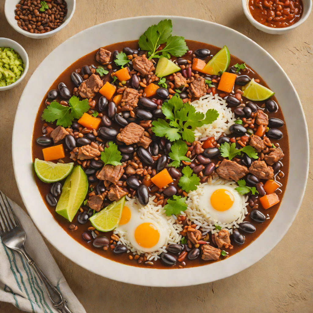 Spicy Brazilian Feijoada with Black Beans and Pork