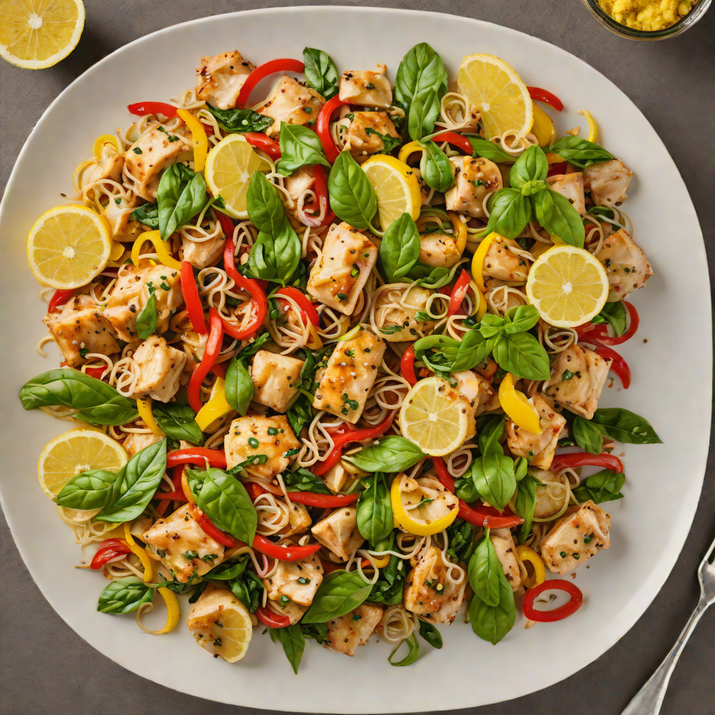 Lemon Basil Chicken Stir Fry