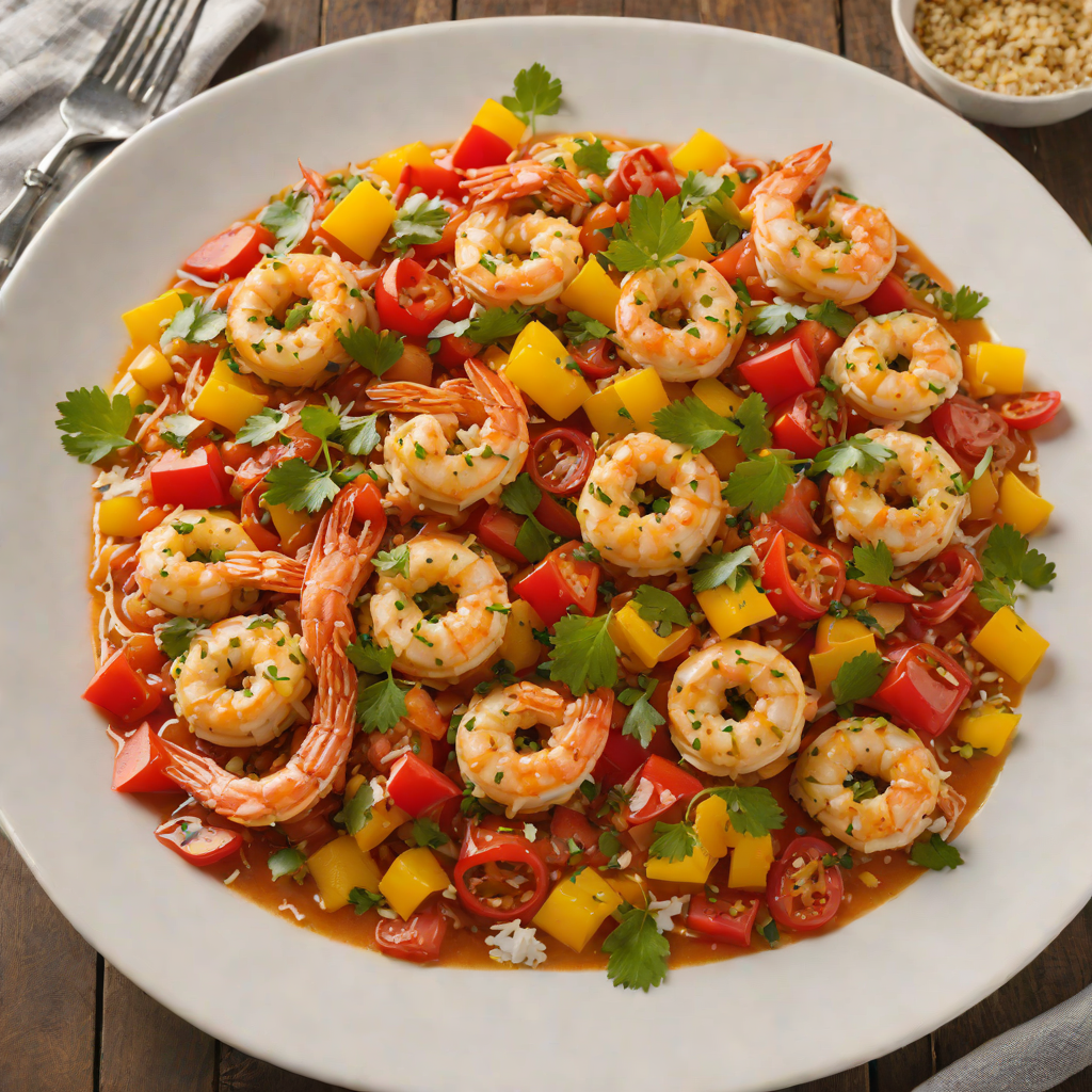 Creole Shrimp Étouffée with Tomato and Bell Peppers