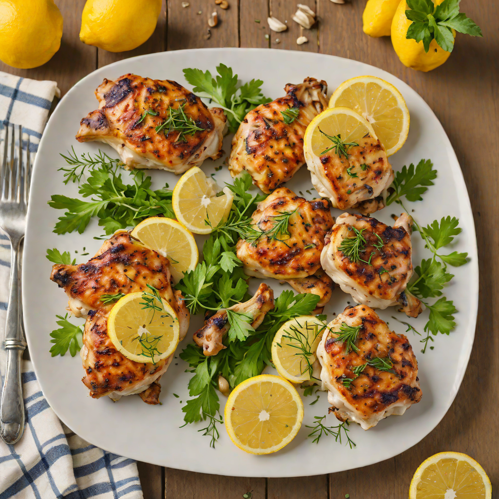 Grilled Lemon-Garlic Herb Chicken Thighs
