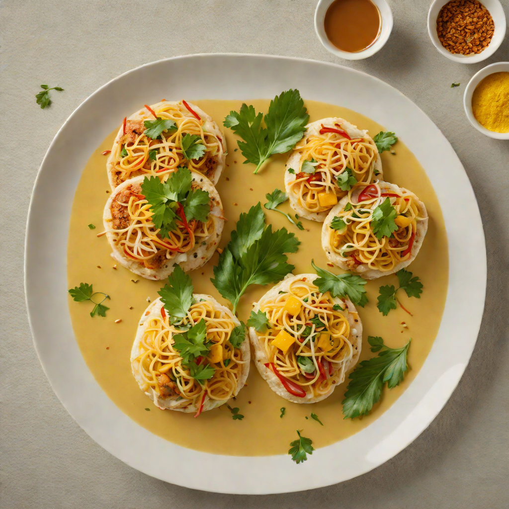 Pan-Fried Bánh Xèo with Coconut Milk and Turmeric