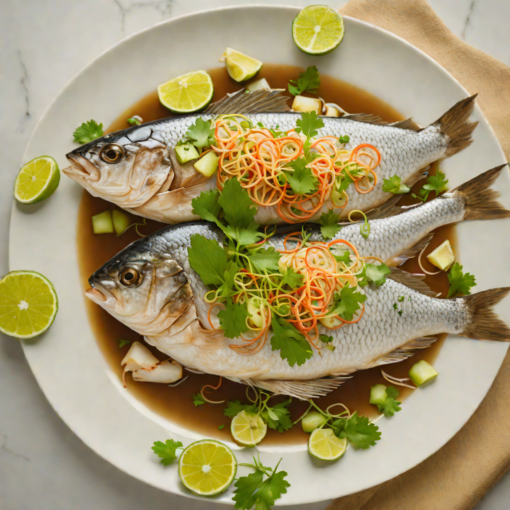 Steamed Cantonese-Style Fish with Ginger and Scallions