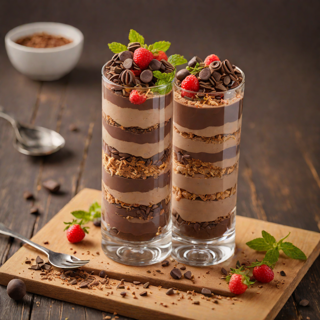 Layered Equation Chocolate Mousse Parfait
