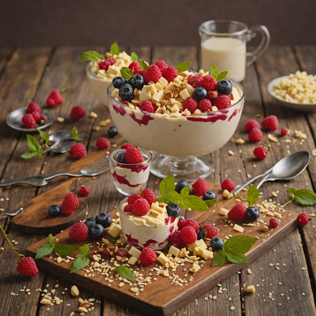 Winterberry and White Chocolate Frozen Parfait