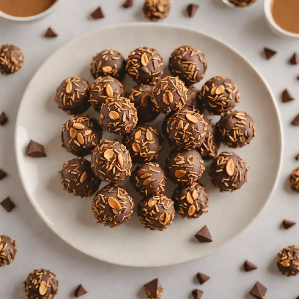 No-Bake Chocolate Peanut Butter Vegan Energy Bites
