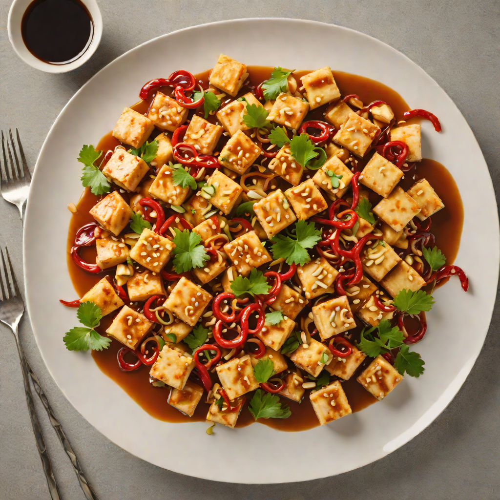 Stir-Fried Tofu with Cashew and Chili Garlic Sauce