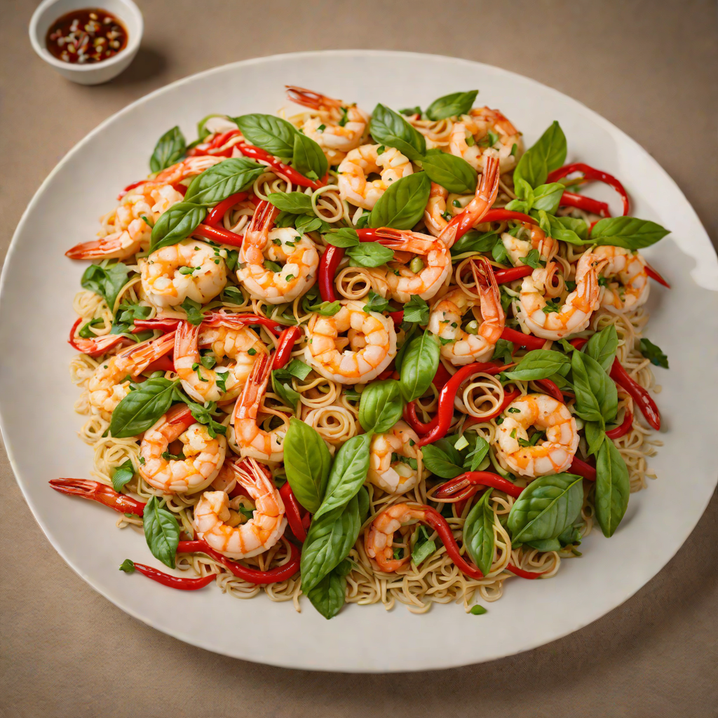 Thai-Inspired Shrimp Stir-Fry with Basil and Chili