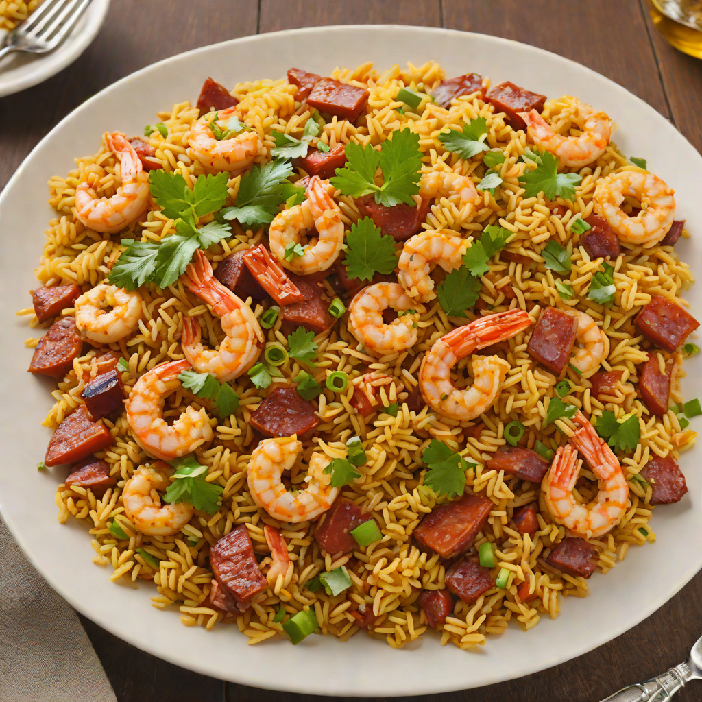 Cajun Shrimp and Andouille Sausage Jambalaya