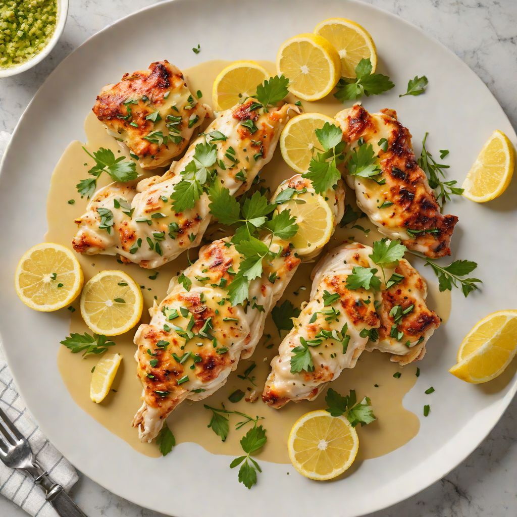Sautéed Chicken with CBD-Infused Lemon Garlic Sauce