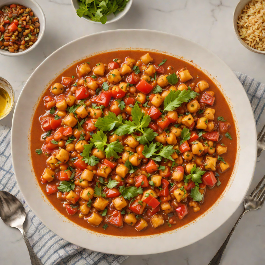 Slow-Simmered Iraqi Chickpea and Tomato Stew